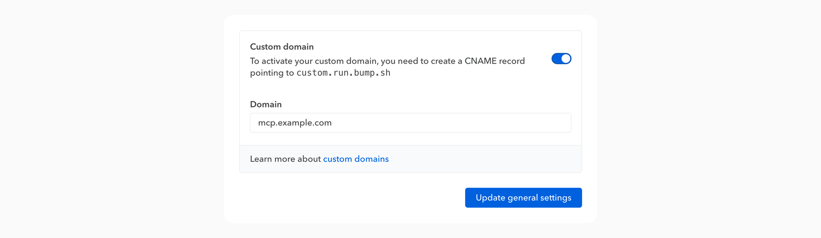MCP server settings - Custom OAuth field.png