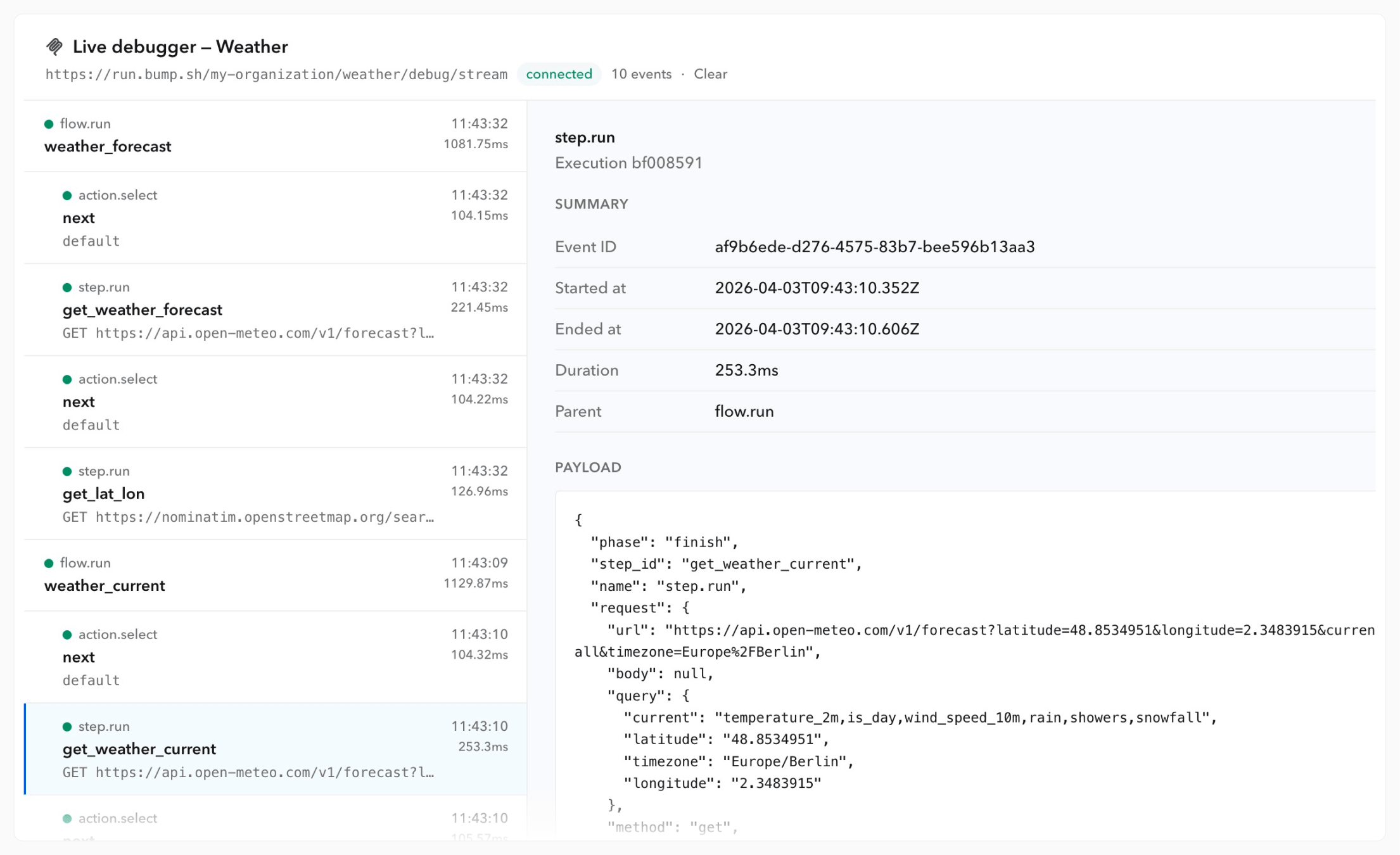 MCP server live debugger